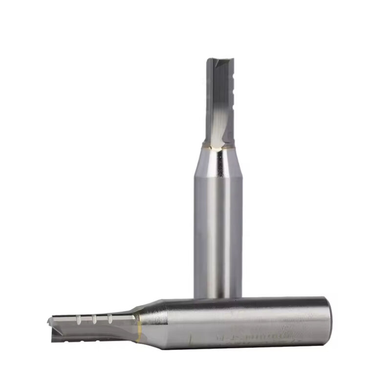 Solide Carbide TCT Bit Three Flutes Straight End Mill Milling Cutter for Wood, CNC router bit
