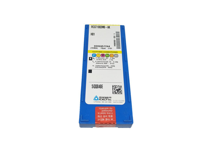 Вставки карбида высокой точности для алюминиевого серебряного цвета РКГТ1003МО-АК Х01